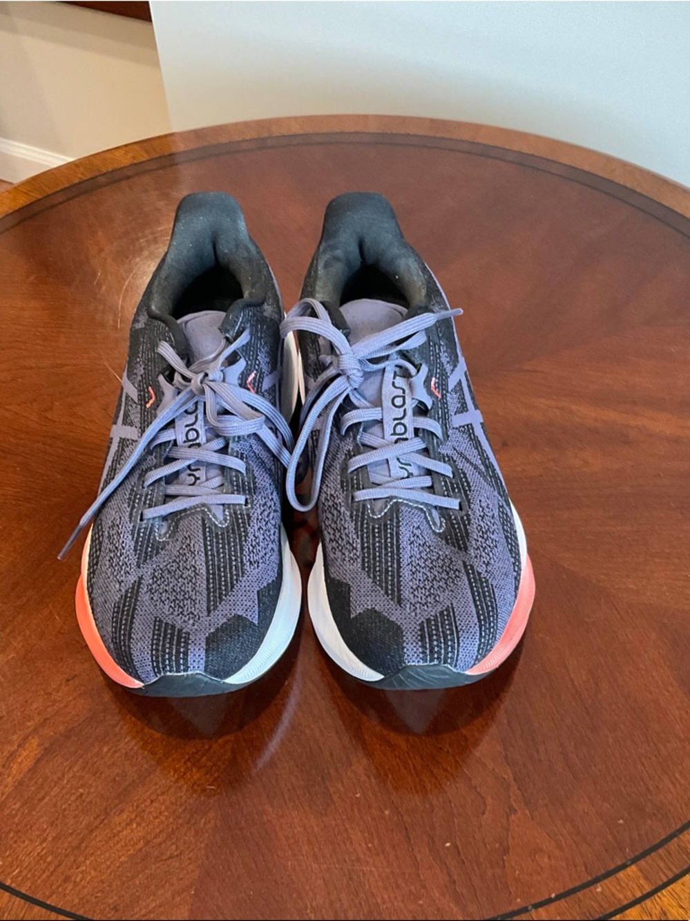 Light Purple and Black Running Sneakers